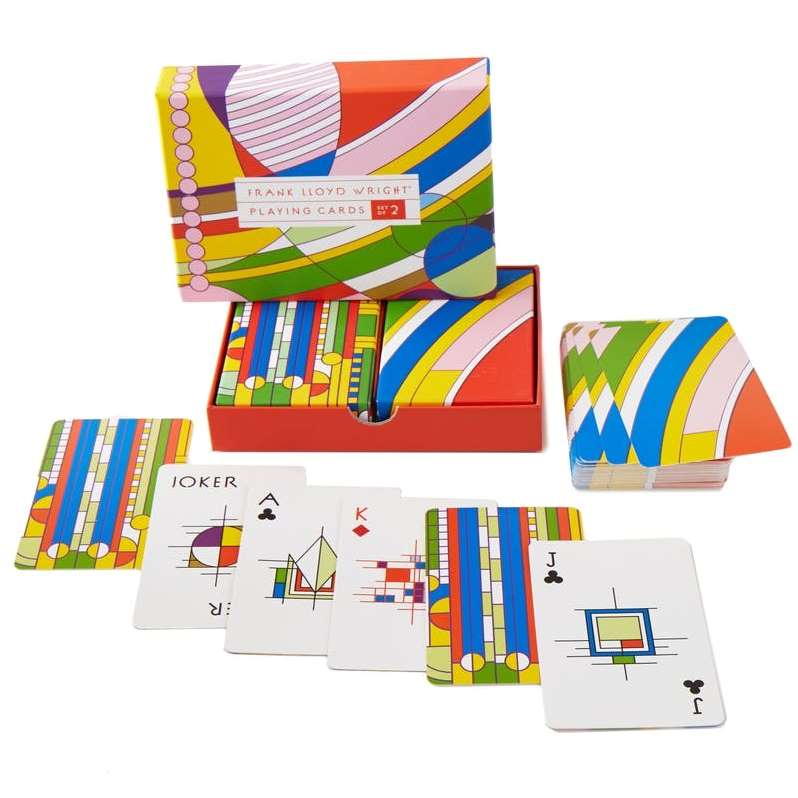 Frank Lloyd Wright Playing Cards Set (2 Decks)