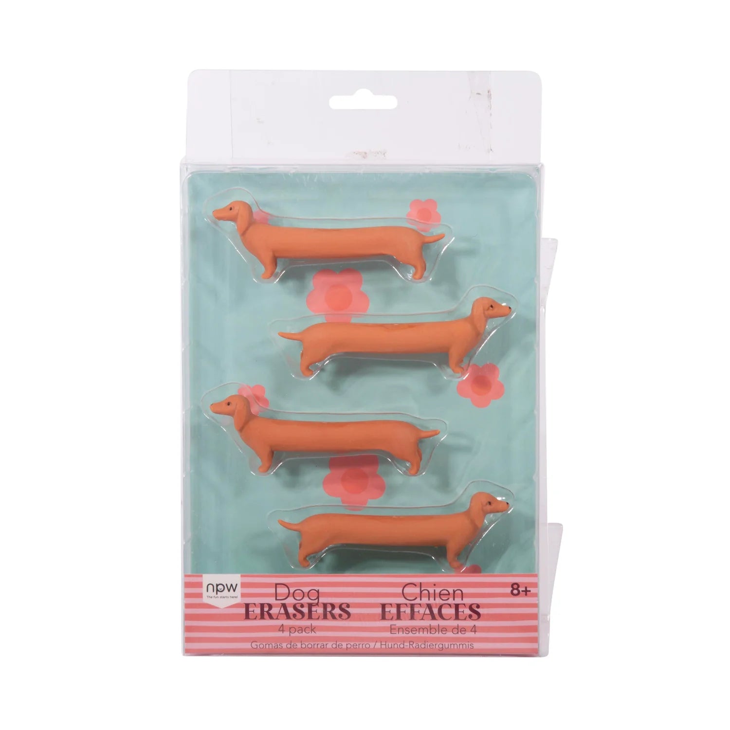 Dog Erasers - Set of 4