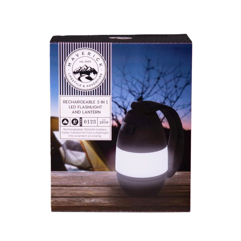 3 in 1 Rechargeable LED Flashlight Lantern