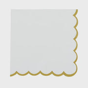 Paper Napkin - Halcyon White/Gold