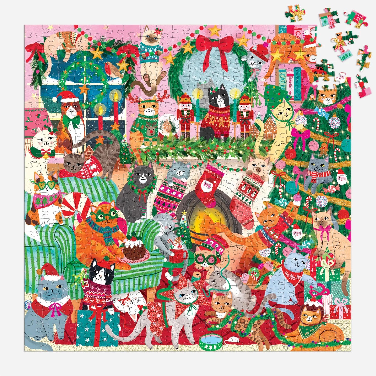 500pc Puzzle - Merry Catmas!