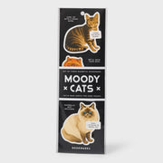 Set of 3 Bookmarks - Moody Cats