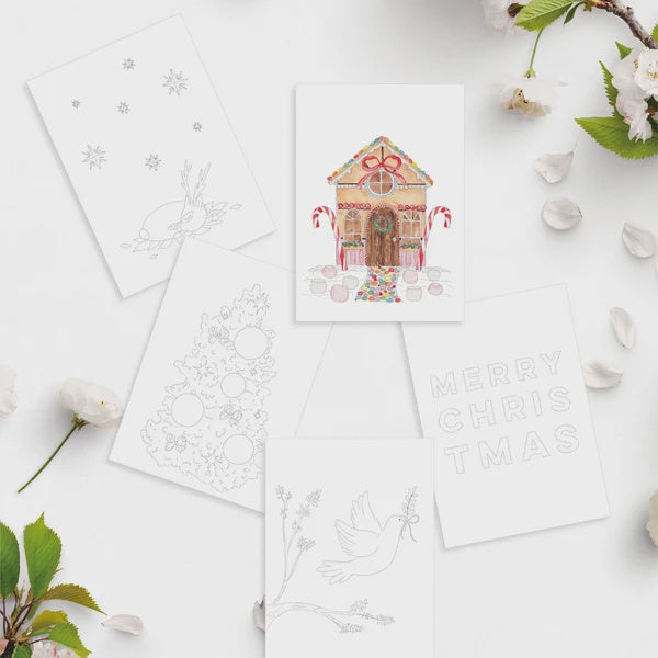 Watercolour Painting Cards - Christmas
