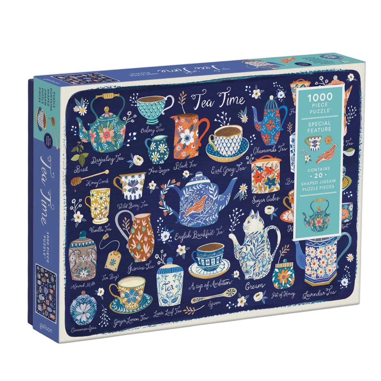 1000 pc Puzzle - Tea Time with Shaped Pieces