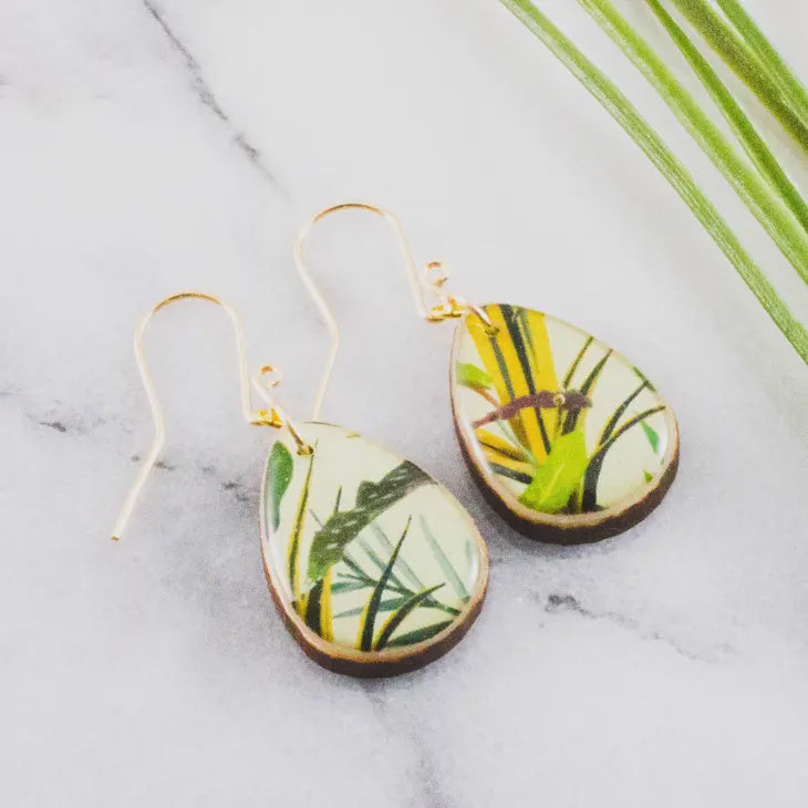 Petit Leaf  Earrings - Modern Tropical