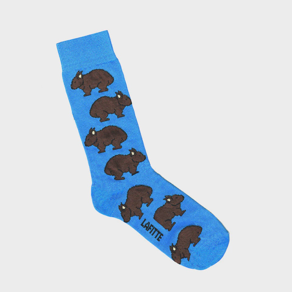 LAFITTE Socks - Wombat - Blue (W8-12, M6-11)