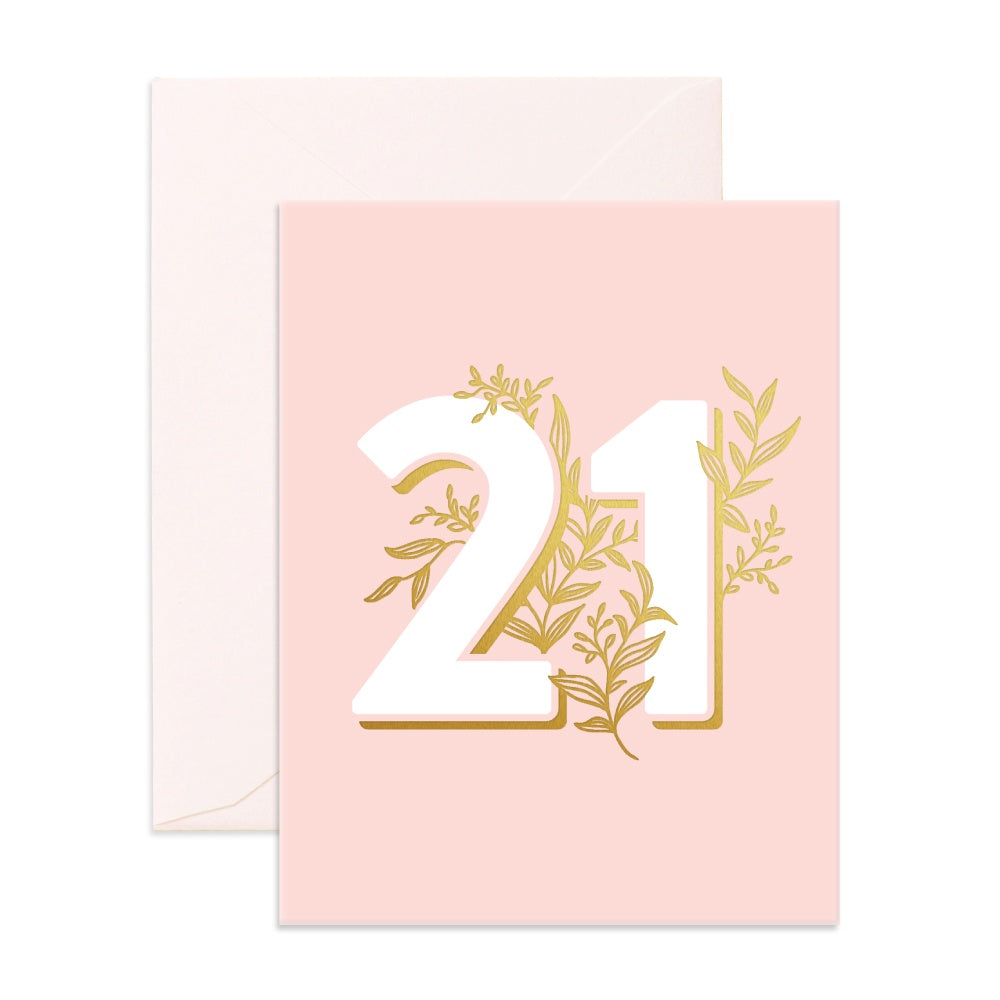 No. 21 Floral Greeting Card