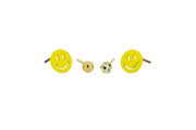 Lemon Happy Double Stud Earring Set