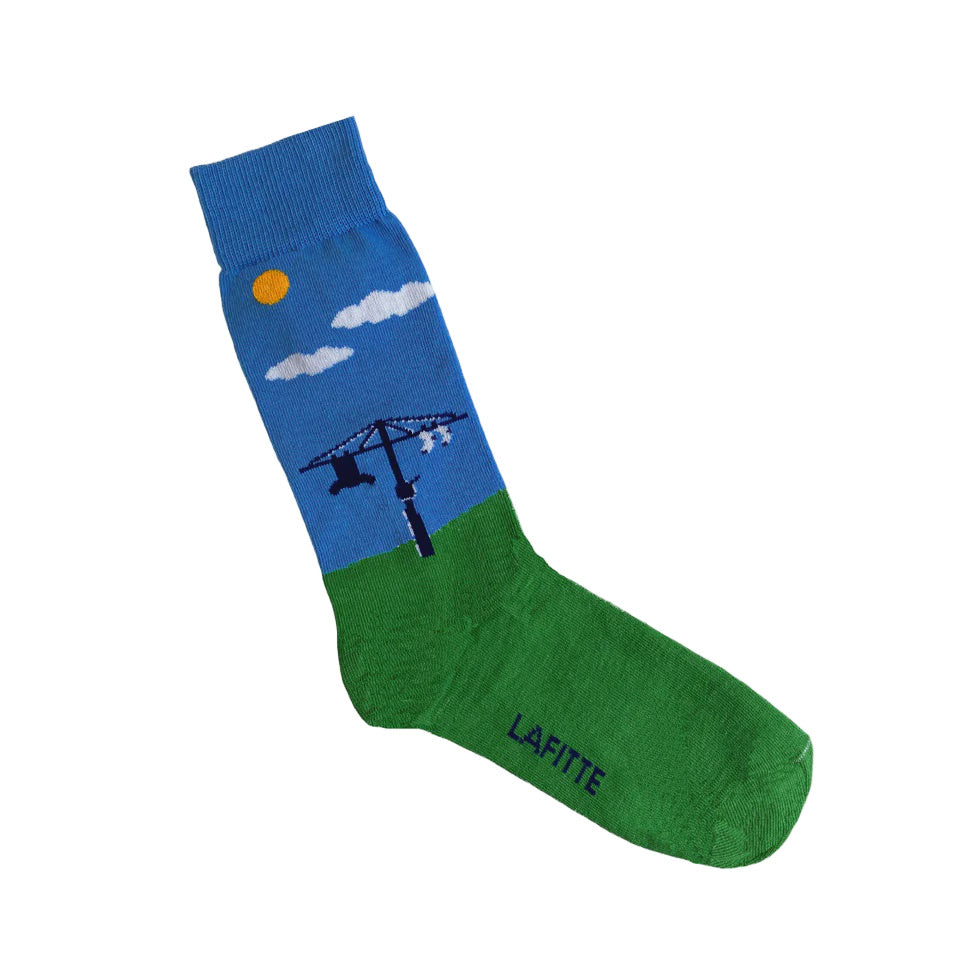 LAFITTE Socks - Hills Hoist - Blue (W8-12, M6-11)