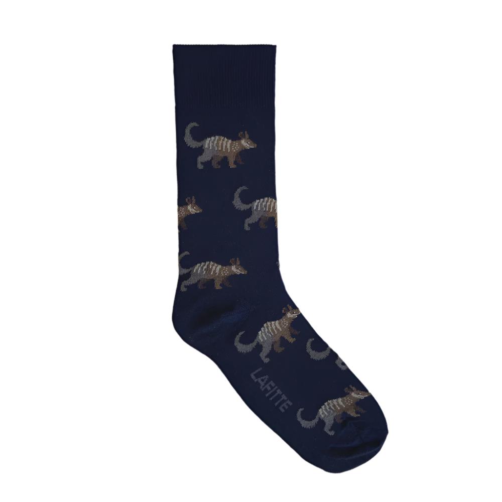 LAFITTE Bamboo Socks - Numbat - Navy (W8-12, M6-11)