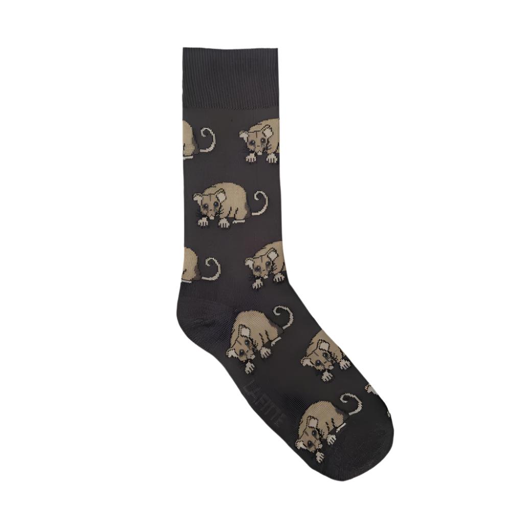 LAFITTE Bamboo Socks - Mountain Pygmy Possum - Charcoal (W8-12, M6-11)