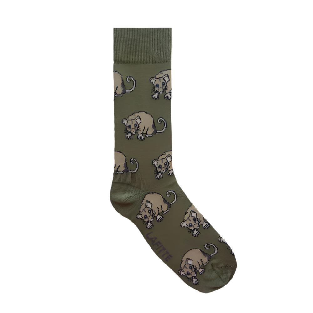 LAFITTE Bamboo Socks - Mountain Pygmy Possum - Khaki (W8-12, M6-11)