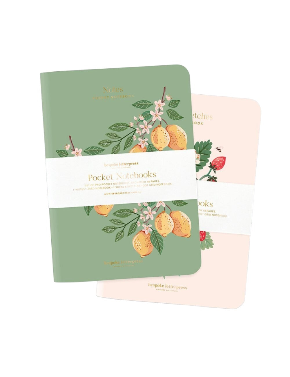 A6 Fruit Notebooks - 2 Pack