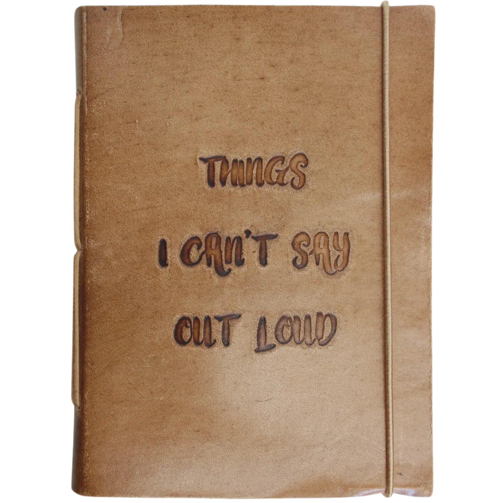 Leather Notebook - Out Loud