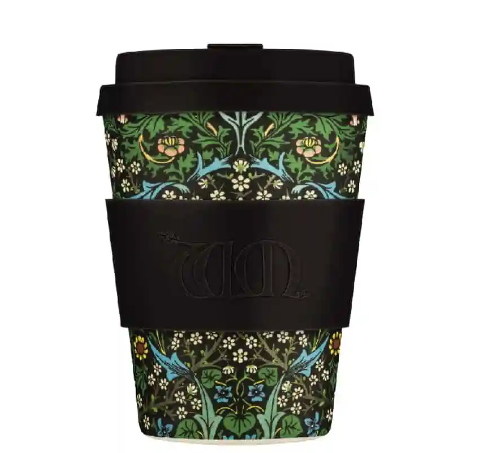 350ml Bamboo Ecoffee Cup -   William Morris Blackthorn