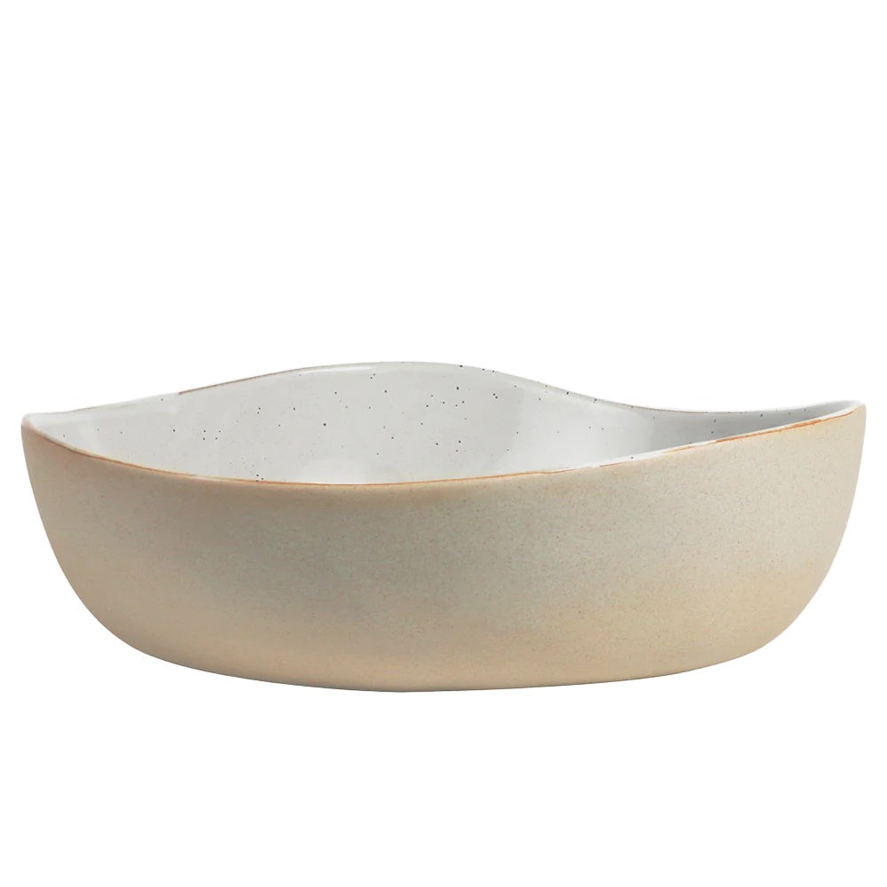 White Speckle Table of Plenty Serving Bowl