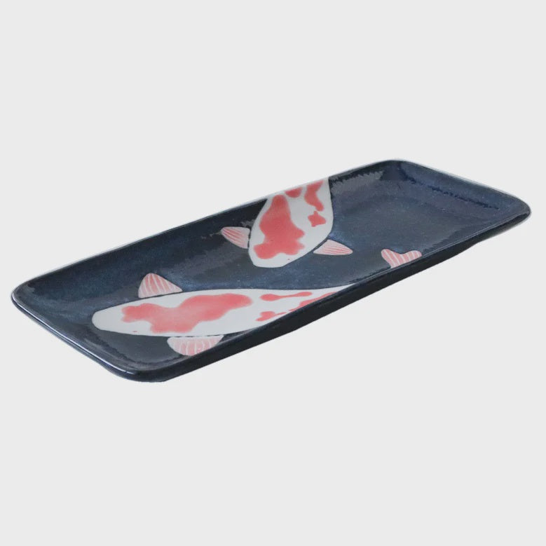 Aizome Koi Carp Rectangular Plate
