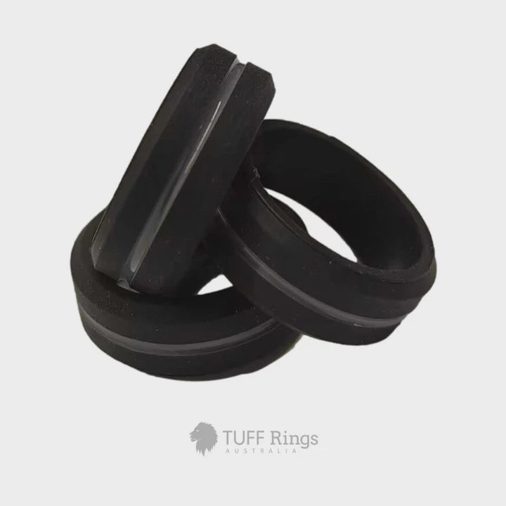 Silicone Ring - Trax Black