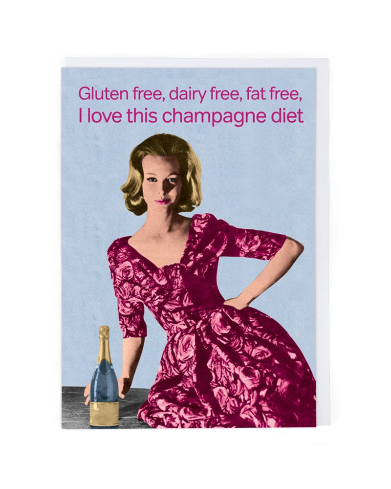Champagne Diet Card