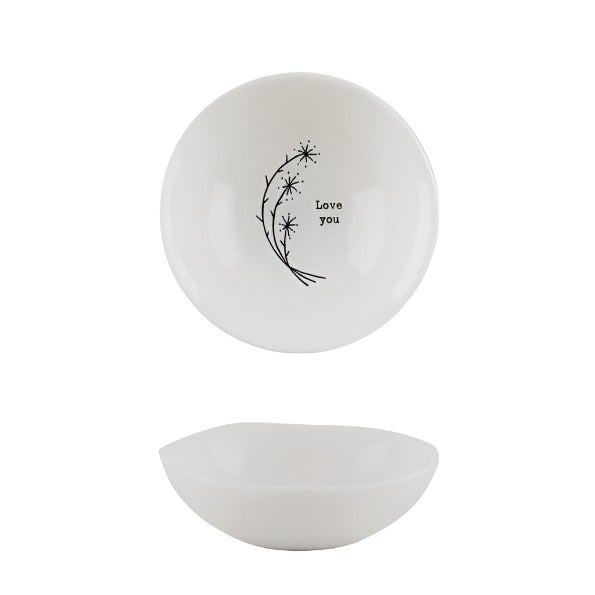 Wobbly Porcelain Bowl (S) - Love You