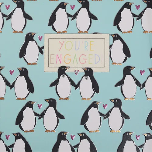 Engaged Penguins Card