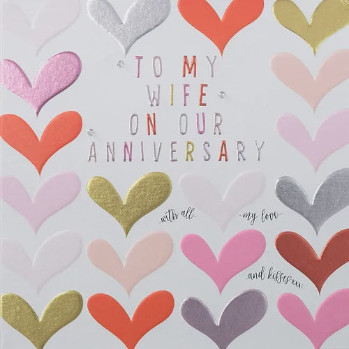 To My Wife On Our Anniversary Card