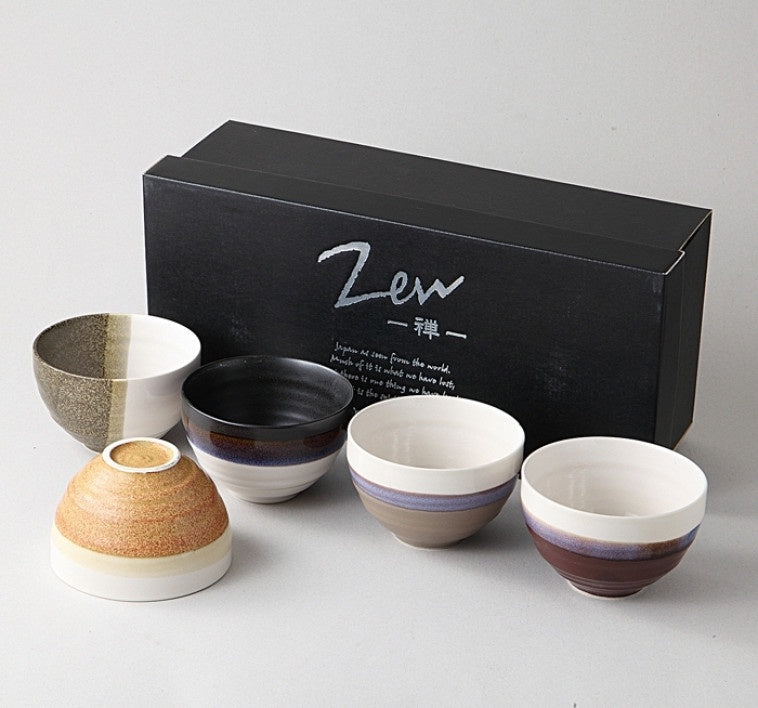 Bowl Set of 5 - Earthy Tones