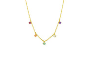 Nina Necklace, Multi - Gold