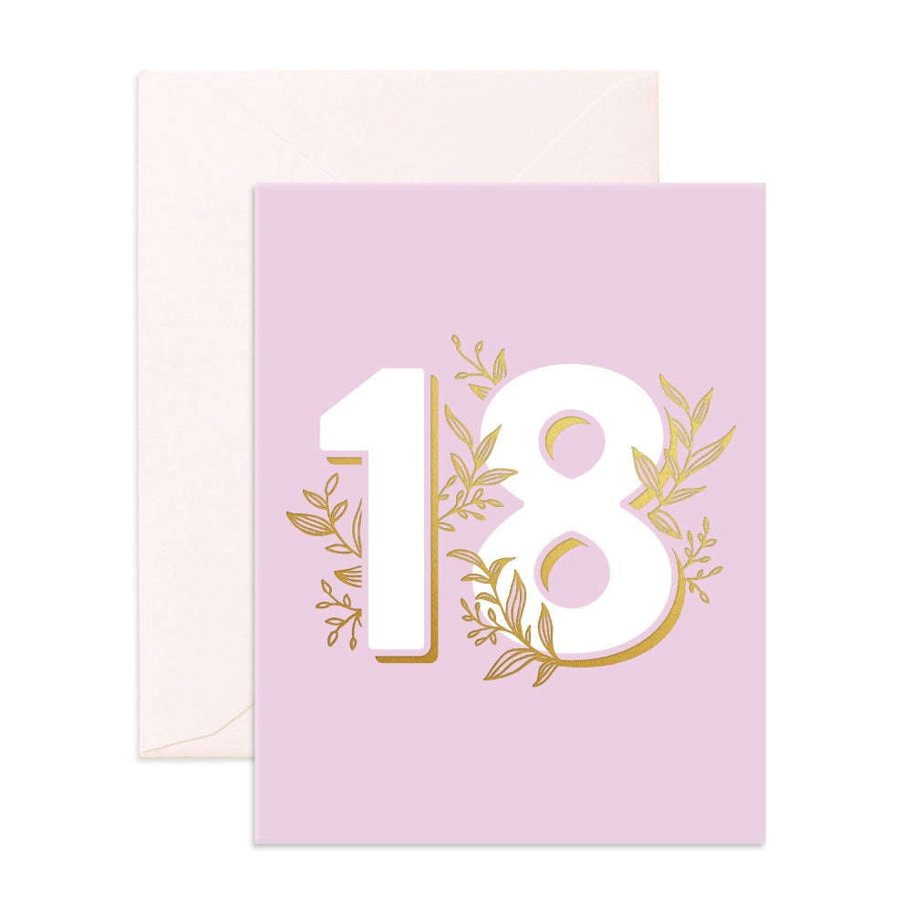No. 18 Floral Greeting Card