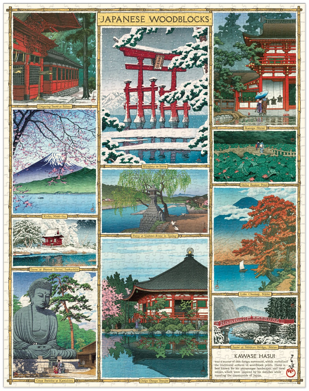 1000 pc Vintage Puzzle - Japanese Woodblocks