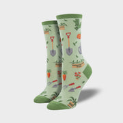Ladies Socks - Hoe Down Green