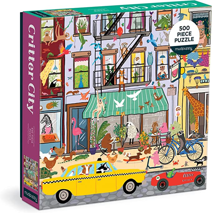 500 piece puzzle - Critter City