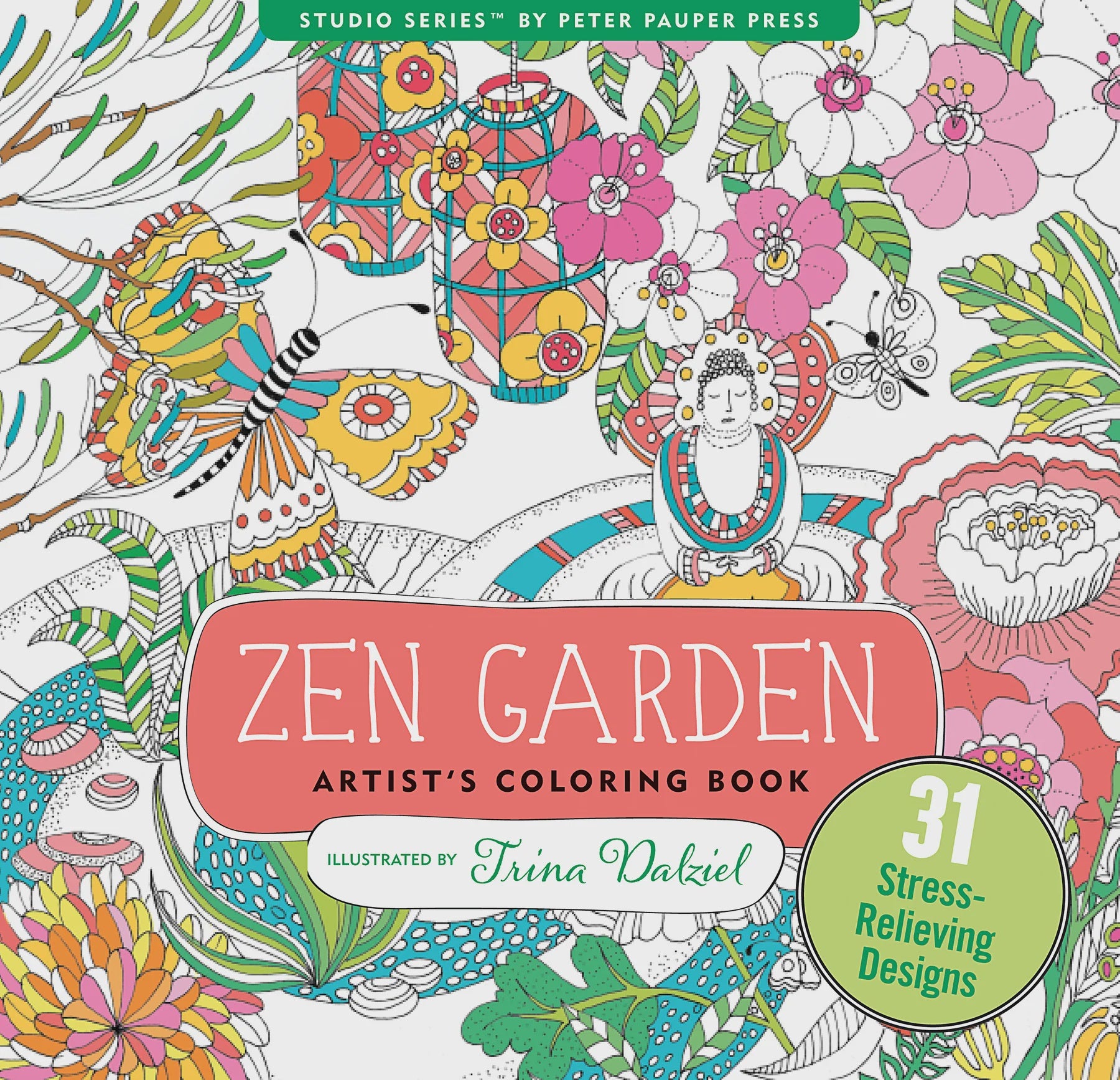 Artist's Colouring Book - Zen Garden