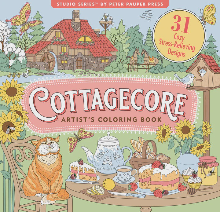 Artist's Colouring Book - Cottagecore