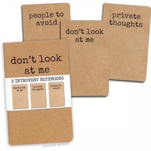 Introvert Notebooks - Set of 3 – Wileaway