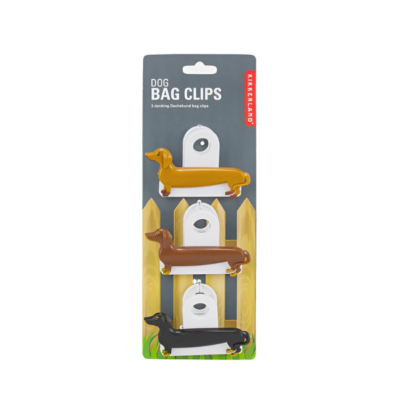 Sausage Dog Bag Clips - Set of 3