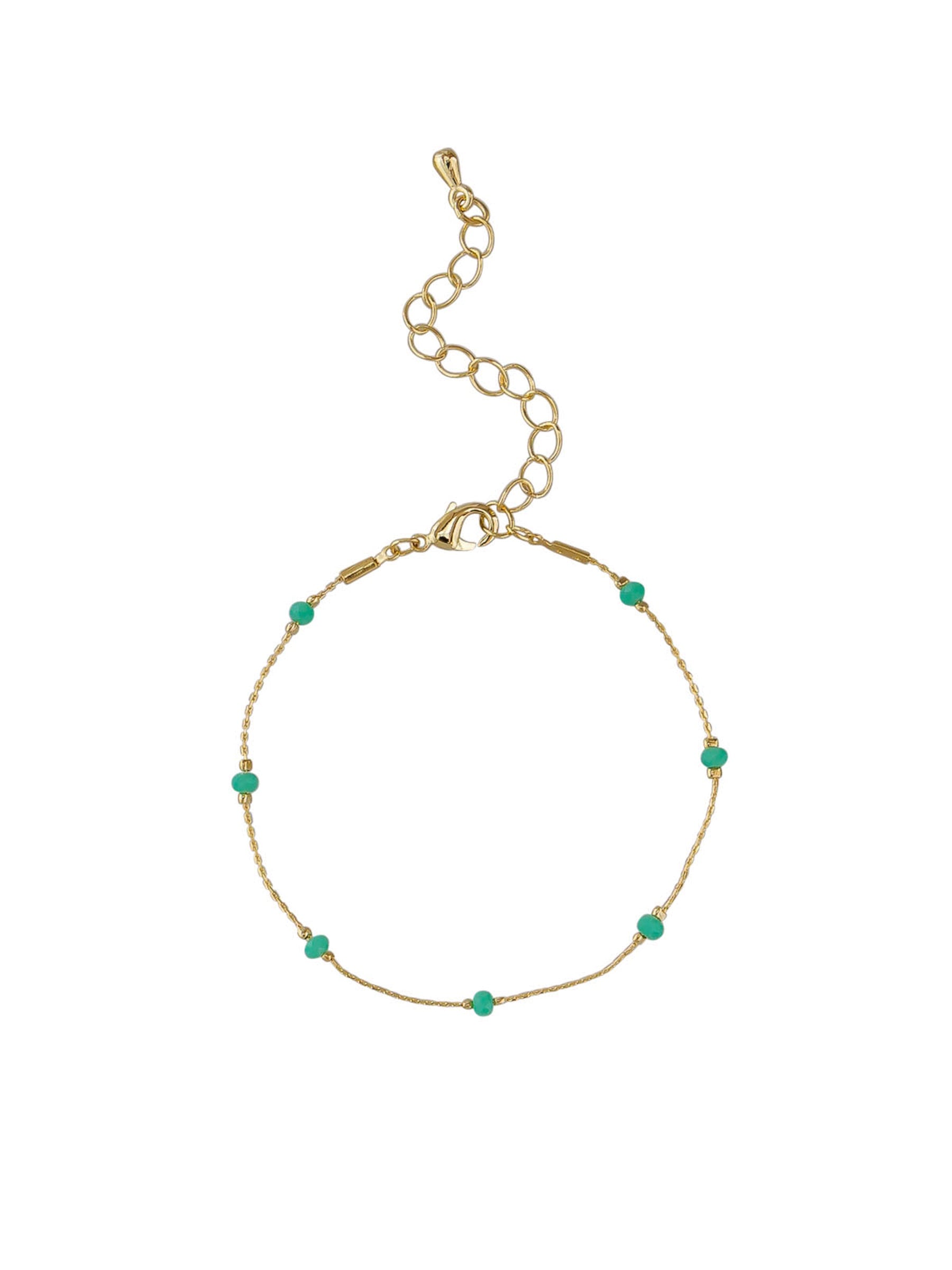 Petite Jade Bead Bracelet