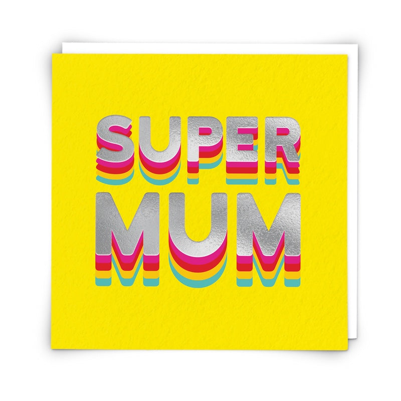 Super Mum Rainbow Card