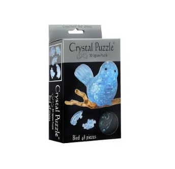 3D Crystal Puzzle - Blue Bird 48pc