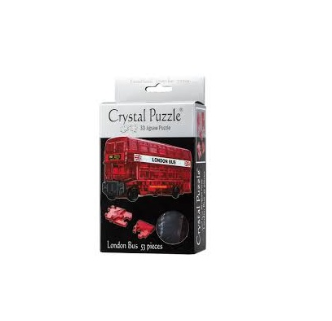 3D Crystal Puzzle - London Bus 53pc