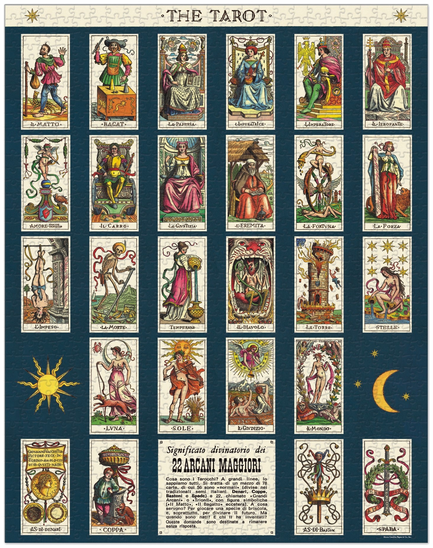 1000pc Vintage Puzzle - Tarot