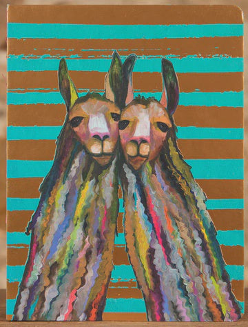 Llama Twins -  Coptic Journal Medium