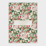 Strawberries Lined Desktop Notebook