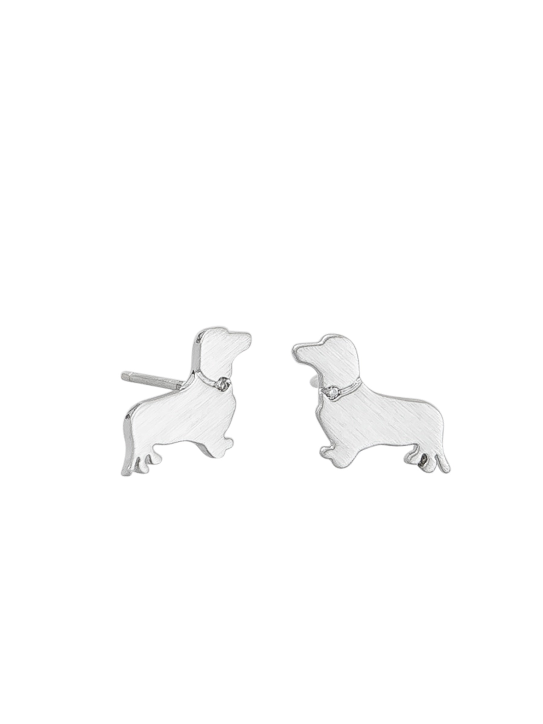 Bowie Stud Earrings - Silver