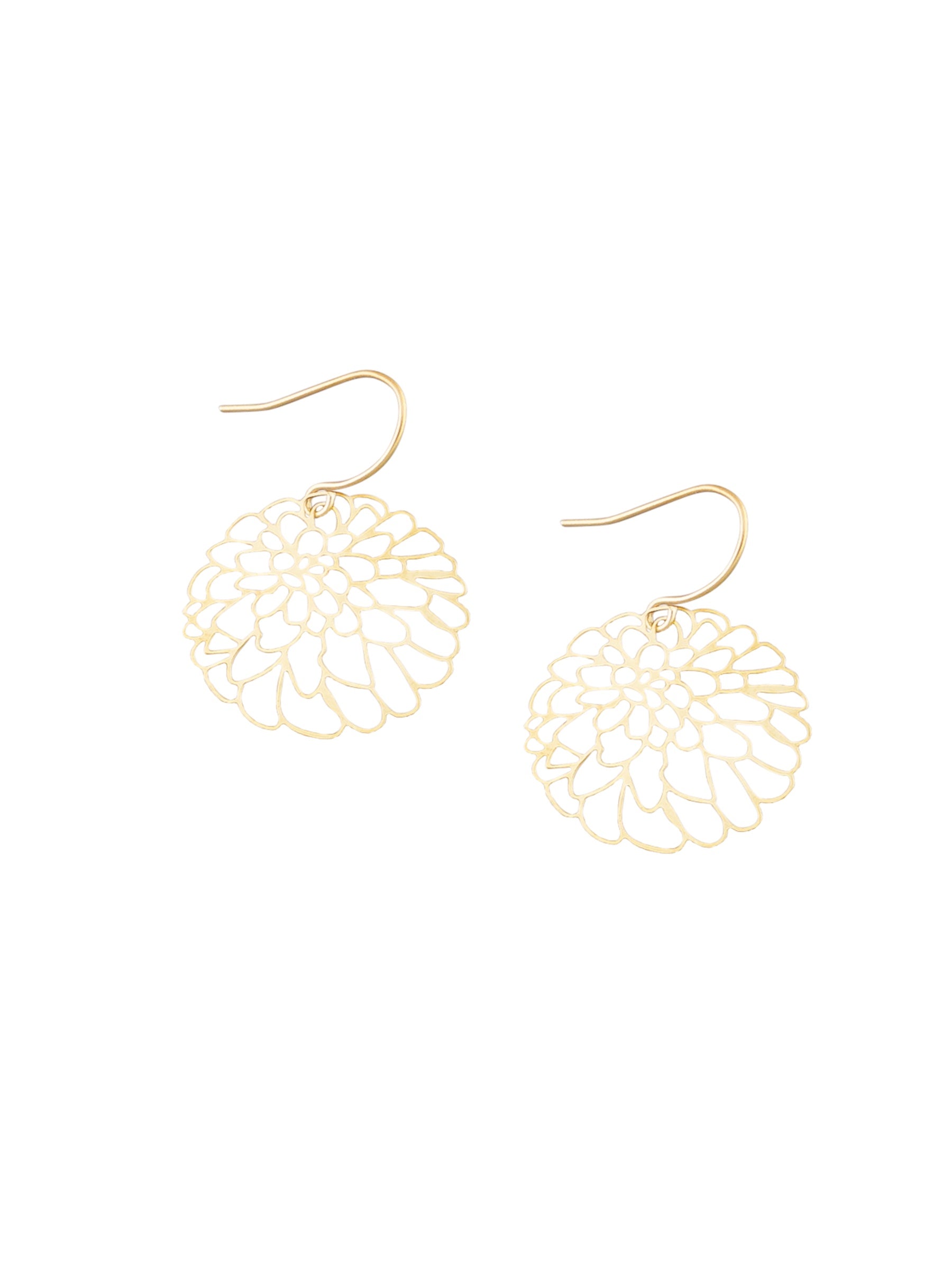 Oriental Bliss Drop Earrings - Gold