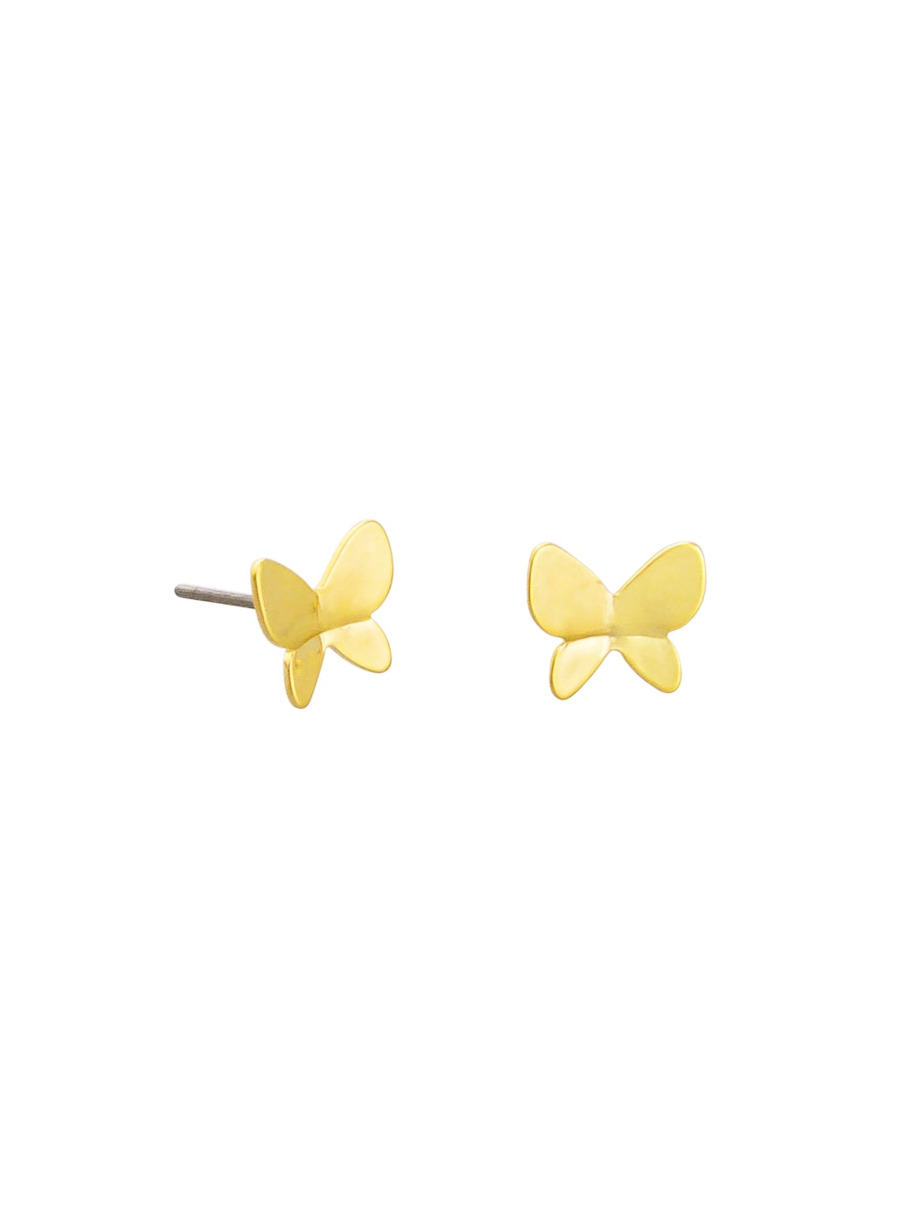 Kyoto Butterfly Stud Earrings - Gold