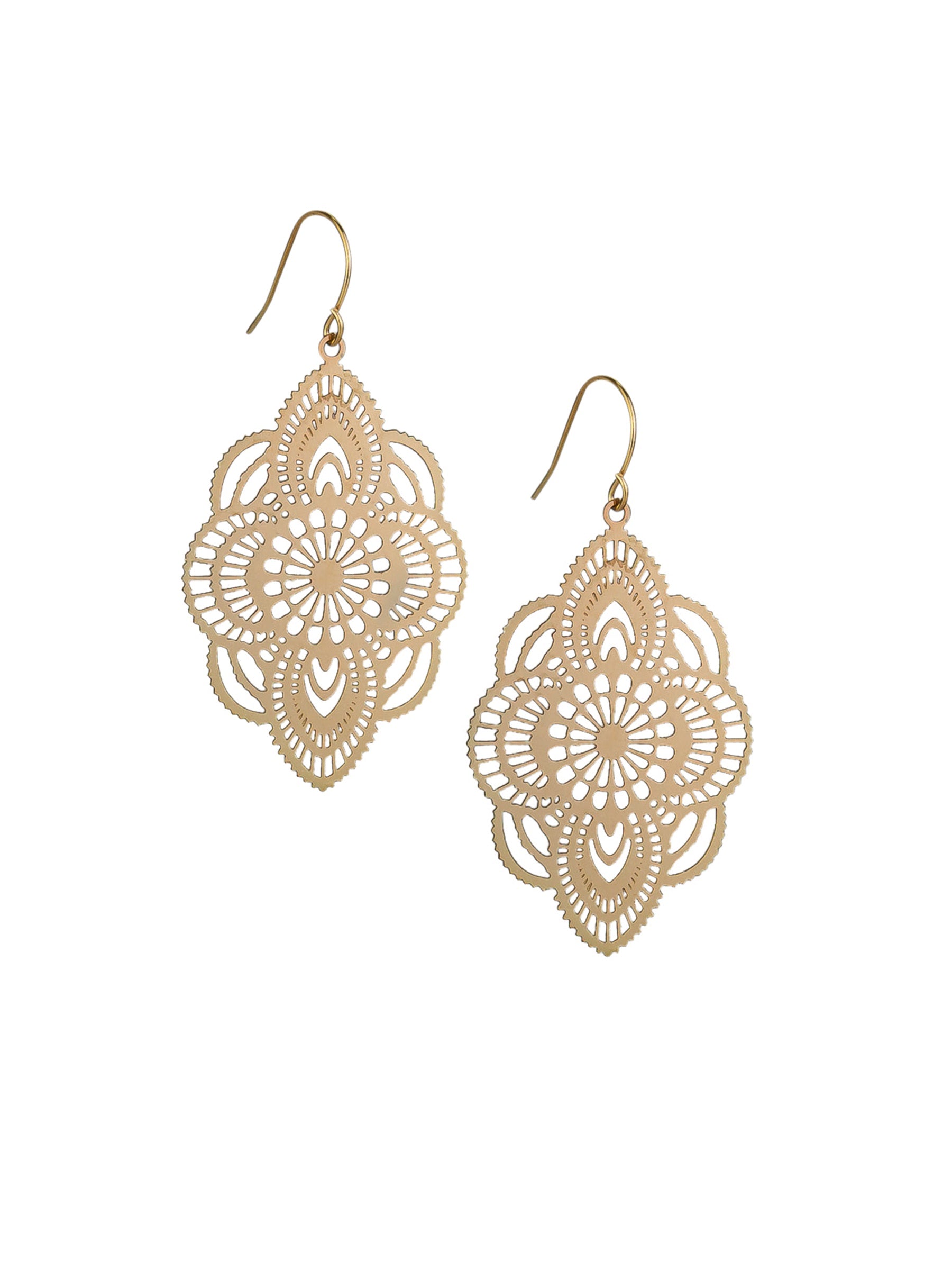 Jaipur Drop Earrings - Gold