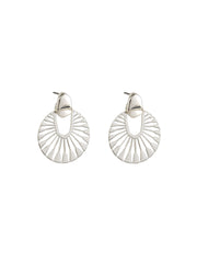 Springbrook Drop Stud Earrings - Silver