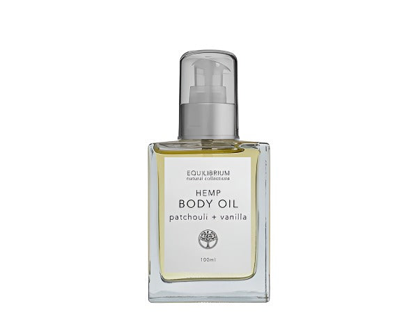 Natural Body Oil 100ml - Hemp, Patchouli & Vanilla