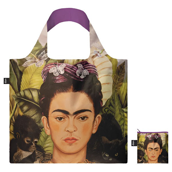 Shopping Bag - Frida Kahlo Self Portrait With Hummingbird